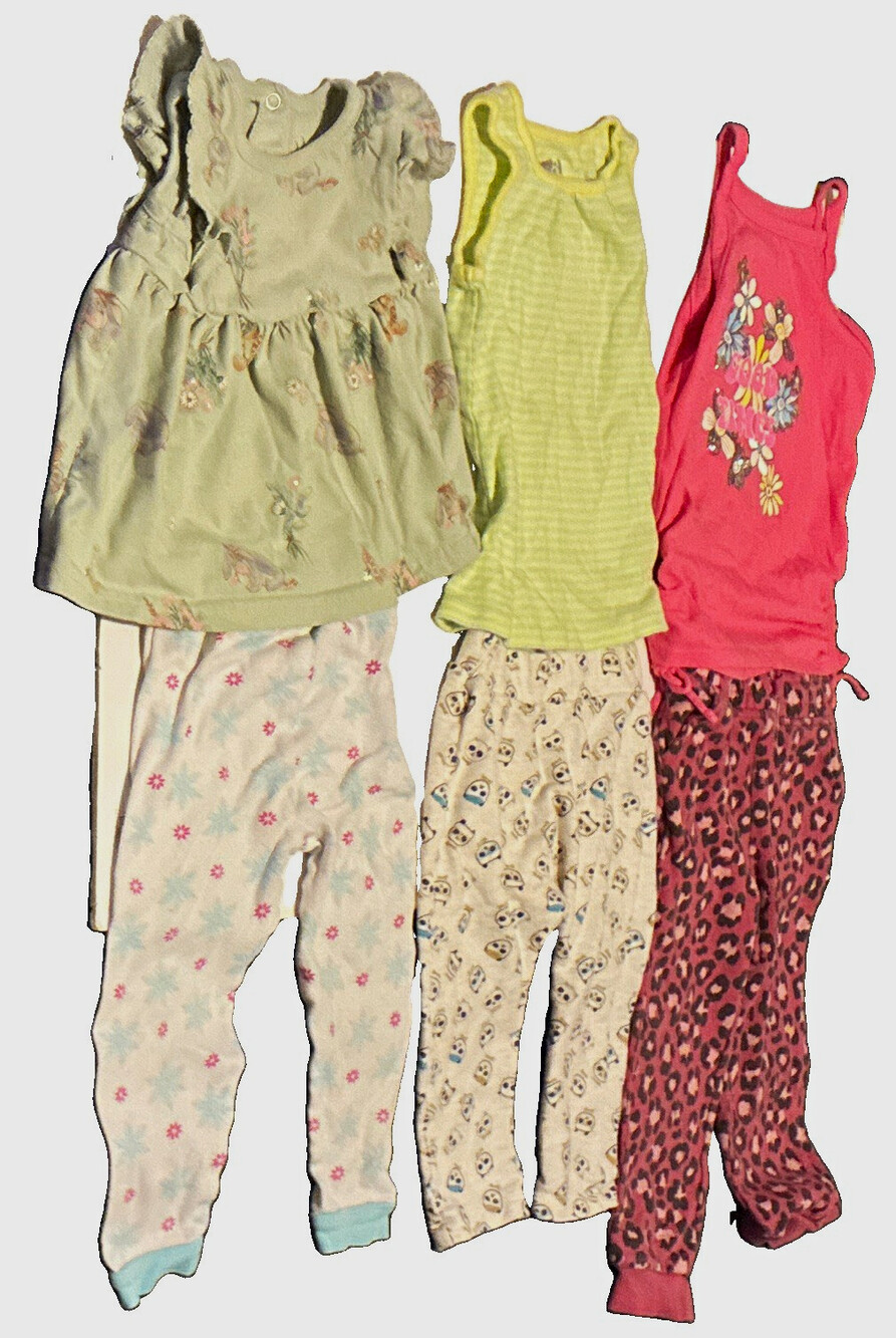 Wonder Nation Disney H&M Jumping Beans Baby Girl 2T Tops & Pants Cotton Lot